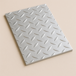 Алюминиевый рифленый лист даймонд 1,5х2000х6000 мм АМц в наличии в Благовещенске