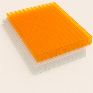 Сотовый поликарбонат 3,7х2100х12000 мм бронзовый 42% в наличии в Благовещенске