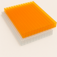 Сотовый поликарбонат 3,7х2100х6000 мм бронзовый 42%